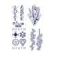 4 Sheets One Piece Semi-Permanent Tattoo Stickers