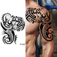 2 Sheet Shoulder Totem Dragon Large Temporary Tattoos