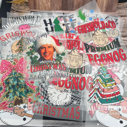 🎄Christmas Mystery DTF Transfer Bundle – Ready to Press Holiday Designs | Santa, Reindeer, Gingerbread & Festive Graphics for T-Shirts, Totes & DIY Gifts🎄Free Shipping✈️
