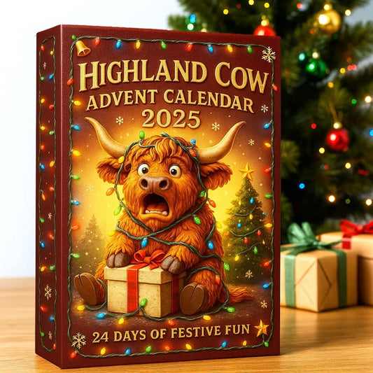 🎁Early Christmas Hot Sale 49% OFF🎅🎄🐮Highland Cow Advent Calendar 2025