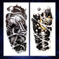 8 Pieces Large 3D Mechanical Parts Gear Arm Eyeball Muscle Temporary Tattoo