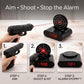 💥 Gun Shooting Alarm Clock Target Shot Game for Bedrooms, LED Display Personalized Bedside Interactive Fun Gadget, Target Creative Clocks for Home Office and Heavy Sleepers
