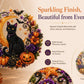 Black Cat Moon Diamond Art Hanging Ornament Kit – Relaxing DIY Halloween Craft 🎃💎 (📦Buy 2 Free Shipping)
