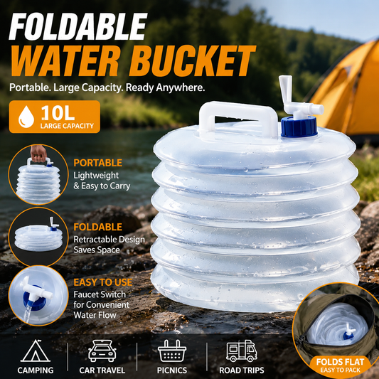 ⏰ Last Day Sale 50%OFF!| 🏕️ Foldable Camping Water Container – 3L/5L/10L/15L Portable Water Bucket