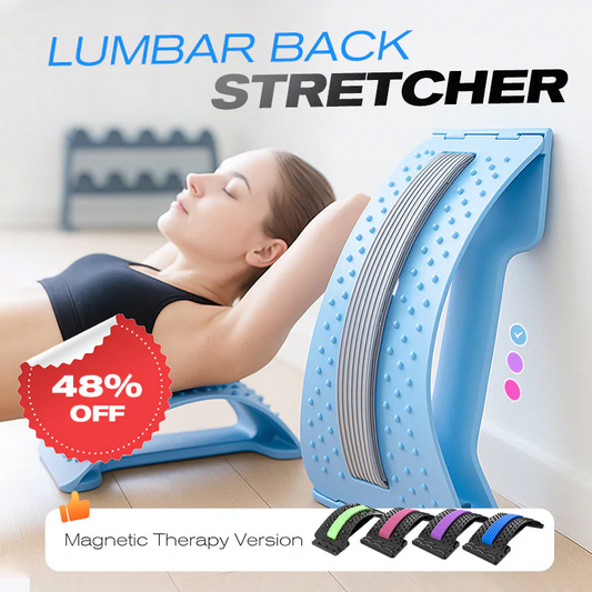 🏆Limited-time Special Price:£9.99!!!⏰Magnetic Therapy Acupuncture Massage Lumbar Stretcher
