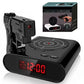 💥 Gun Shooting Alarm Clock Target Shot Game for Bedrooms, LED Display Personalized Bedside Interactive Fun Gadget, Target Creative Clocks for Home Office and Heavy Sleepers