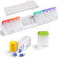 🧲💊 Weekly Pill Organizer Magnetic, Removable Pill Box – 7 Day 1 Time A Day, Large Capacity, Travel Case, Perfect For Vitamins, Supplements & Daily Medication! 🌍✨📦