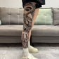 Ultra-clear Highly Elastic Seamless Tattoo Sleeve&Tattoo Stocking Set(2 Sheets)
