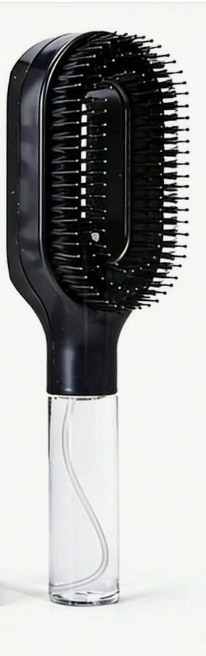 🪥💧 2-In-1 Spray Brush – Built-in Tank, Soft Bristles, All‑Hair‑Type. Wet/Dry Styling & Moisturizing. Travel‑Friendly Salon Tool.
