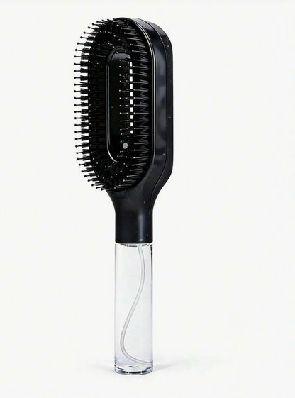 🪥💧 2-In-1 Spray Brush – Built-in Tank, Soft Bristles, All‑Hair‑Type. Wet/Dry Styling & Moisturizing. Travel‑Friendly Salon Tool.