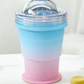 ⏰Limited-time 50% off🥤2-in-1 Foldable Silicone Ice Cup 🧊 | Makes XL Ice Balls for Iced Coffee & Cocktails ☕🍹 | Leak-Proof Drinking Cup with Straw (BPA-Free) ✅