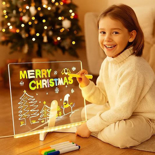 ✨LAST WEEK SPECIAL PRICE: ￡8.99!!⏳🎨Luminous Led Drawing Board For Children