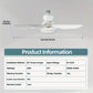 🏆LAST DAY SALE ONLY￡16.99 with Socket!!🎁🔥SmartBreez™ PRO 40W LED Ceiling Fan Light – 20.5” Ultra-Quiet with Remote 🎯 | E27 + FREE B22 Adapter 🔌 | For Bedroom 😴, Kitchen 👩‍🍳 & Garage 🛠️ – UK Ready! 🇬🇧