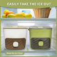 🥳2026 Hot Sale🥳 💞50K+ Sold!💥 50% Off! Ice Cube Maker With Storage – Makes 48 Cubes, Leak-Proof Lid, Stackable. Includes Ice Scoop & Tong. Summer Essential! 🧊🏖️✅