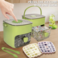 🥳2026 Hot Sale🥳 💞50K+ Sold!💥 50% Off! Ice Cube Maker With Storage – Makes 48 Cubes, Leak-Proof Lid, Stackable. Includes Ice Scoop & Tong. Summer Essential! 🧊🏖️✅