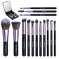 🔥Christmas Big Sale 50% OFF🌈Travel Makeup Brush Set with LED Light Mirror