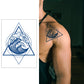 5 Sheets Semi-Permanent Art Butterfly Moon Tattoo Stickers