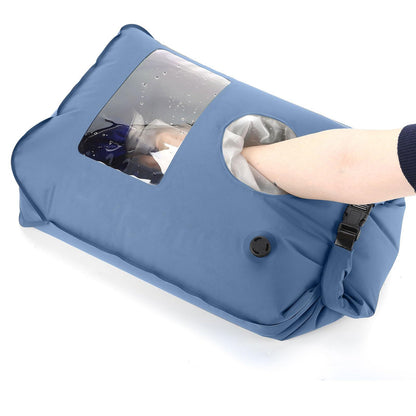 💧 Portable Wash Bag Washing Machine – Manual Hand-Wash, No Electricity, Ideal for Camping, Travel, RV, Backpacking & Cruise. Saves Space & Water! 🌍✈️✨