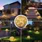 🔥2026 Hot Sale 57% OFF✨⚡ Cracked Hockey Puck Solar Light Glowing LED, Auto On/Off, Waterproof. ✨