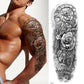 4 Sheets Rose Bird Clock Full Arm Sleeves
