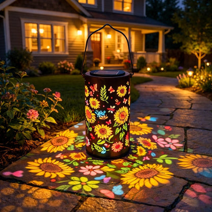 🔥HOT SALE 70% OFF！！🌞Colorful Sunflower Glow Solar Garden Lantern