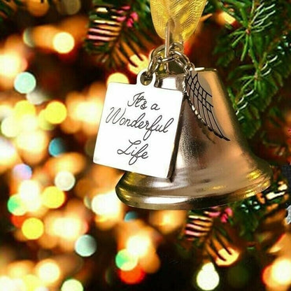 🔔BEST GIFT🔔Memorial Ornaments Angel Wings Bell🎄