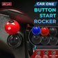 Universal One-Button Start Car Shift Knob– Touch Sensor Start, Anti-Slip Leather, Universal Adapter, Fits Most Automatics. Add A High-Tech Touch To Your Cockpit! 🕹️🔒💎