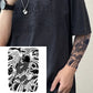 2 Sheets Black Fish Wave Half Arm Semi-Permanent Tattoo