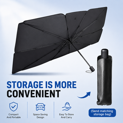 ☀️Summer Hot Sale 50% OFF !🚗2026 New Upgraded Car Windshield Sun Shade Umbrella – Blocks UV rays and heat – Protects the dashboard and interior🛡️