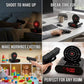 💥 Gun Shooting Alarm Clock Target Shot Game for Bedrooms, LED Display Personalized Bedside Interactive Fun Gadget, Target Creative Clocks for Home Office and Heavy Sleepers