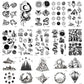 15 Sheets Small hand finger Temporary Tattoo
