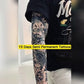 Full Arm Metal Gear Fish Semi-Permanent Juice Ink Tattoo