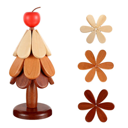 🎁2026 New Arrivals 50% OFF💥🌲Natural Wooden Tree Trivets for Hot Dishes
