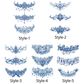 3 Sheets Semi-Permanent Tattoos Body Chest Thigh