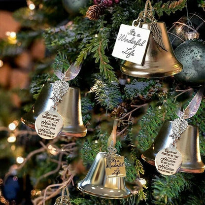 🔔BEST GIFT🔔Memorial Ornaments Angel Wings Bell🎄