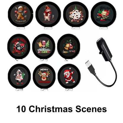 ⏳49% OFF – 🎄HD Christmas Scene Projector | 6 or 10 Festive Projection Discs, USB Plug & Play, 360° Flexible Design & Up to 200 Sq Ft Coverage ✨