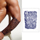 2 Sheets Samurai Fish Half Arm Juice Ink Semi-Permanent Tattoo Lasts 15 days