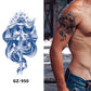 4 Sheet Angel Raven Goat Extra Large Semi-Permanent Tattoo