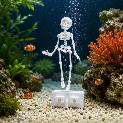 ⏳Limited time 50% off💥Dancing Skeleton Aquarium Ornament👻3D Printed Water Flow Figure, Halloween Fish Tank Decoration💀🐠✨