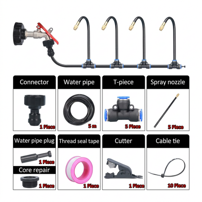 🔥2026 HOT SALE 65% OFF💗 360° Curved Garden Automatic Irrigation System