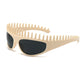 📢 LIMITED TIME Only ￡9.99! ⏰ Creative Comb Frame Square Sunglasses – 2-in-1 Sunglasses & Headband Design 🕶️