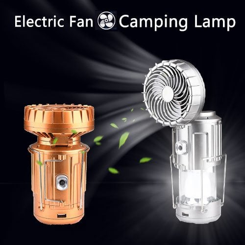 💥Summer Hot Sale 72% OFF!!🔥Portable Solar Camping Light With Fan