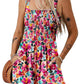 ⏰Hot Sale 49% Off💃Women's Summer Sleeveless Loose Casual Short Smocked Romper With Pockets