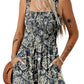 ⏰Hot Sale 49% Off💃Women's Summer Sleeveless Loose Casual Short Smocked Romper With Pockets