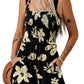 ⏰Hot Sale 49% Off💃Women's Summer Sleeveless Loose Casual Short Smocked Romper With Pockets