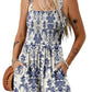 ⏰Hot Sale 49% Off💃Women's Summer Sleeveless Loose Casual Short Smocked Romper With Pockets