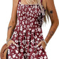 ⏰Hot Sale 49% Off💃Women's Summer Sleeveless Loose Casual Short Smocked Romper With Pockets
