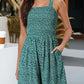 ⏰Hot Sale 49% Off💃Women's Summer Sleeveless Loose Casual Short Smocked Romper With Pockets