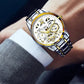 ⏳LAST DAY SALE Only￡19.99 !!📢🔥Men's Waterproof Roman Skeleton Automatic Mechanical Watch