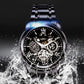 ⏳LAST DAY SALE Only￡19.99 !!📢🔥Men's Waterproof Roman Skeleton Automatic Mechanical Watch